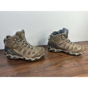 Oboz Sawtooth II Low Waterproof Brown Leather Hiking Boots Shoes Women's 8.5